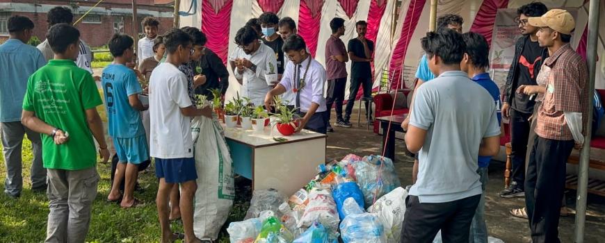 नेविसंघद्दारा ‘प्लास्टिक देऊ, बिरुवा लैजाऊ’ अभियान सञ्चालन