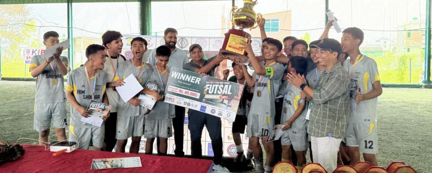 हिमशिखरलाई लगातार तेस्रो पटक केआइइसी सेभेन ए साइड फुटसलको उपाधि 