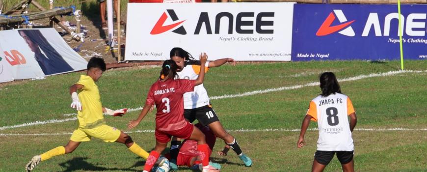 झापा महिला गोल्डकप-संकटा क्लबको उत्कृष्ट प्रदर्शन, झापा एफसी ६–० ले पराजित