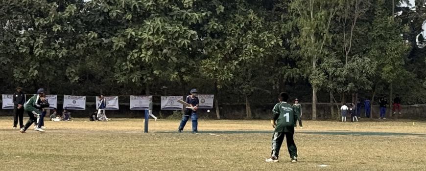 दोस्रो डिभिएम कप अन्तर विद्यालय क्रिकेटमा आयोजकको विजयी सुरुवात  