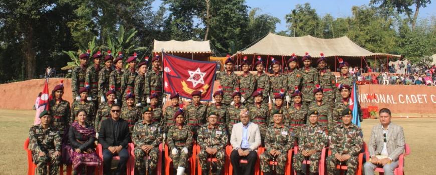 एनसीसी जुनियर डिभिजन तालिमको दोस्रो चरणमा ५ सय २८ क्याडेट दीक्षित 