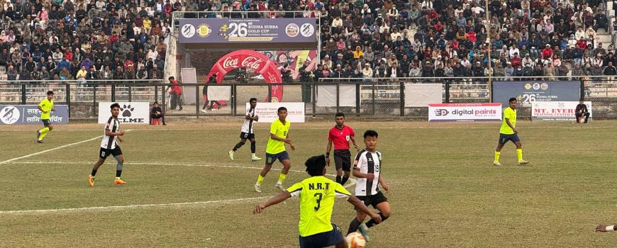 साबिक विजेता एनआरटी बुढासुब्बा गोल्डकपको क्वाटर फाइनलबाटै बाहिरियो 