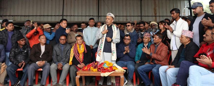  सुनसरी ४ पुगेर गगन थापाले भने, संसदमा ज्ञानेन्द्र कार्की जस्ता अनुभवी नेता चाहिन्छ  