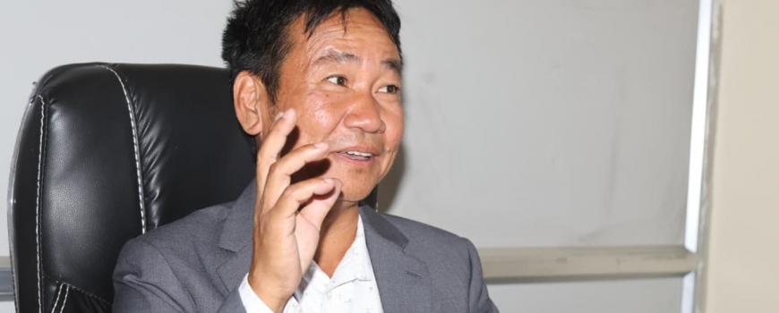 धरानलाई ३० बर्ष सम्म खानेपानी पुग्ने योजनालाई बजेट दिन हर्क साम्पाङको माग 