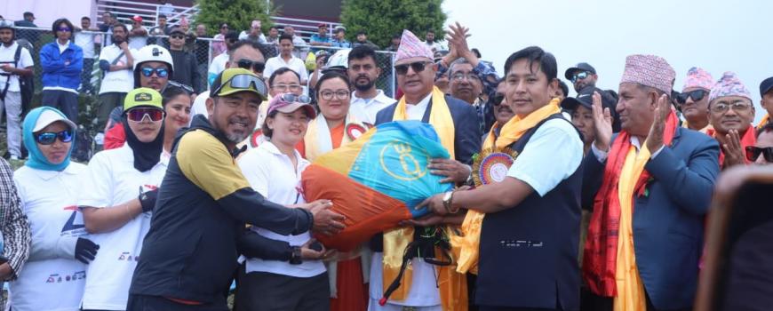 धरानमा प्याराग्लाइडिङ प्रिमियर लिग अन्तर्गत खुला एक्युरेसी प्रतियोगिता सुरु